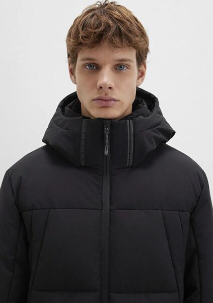 MAVİ KAPÜŞONLU CEKET ERKEK KAPÜŞONLU MONT