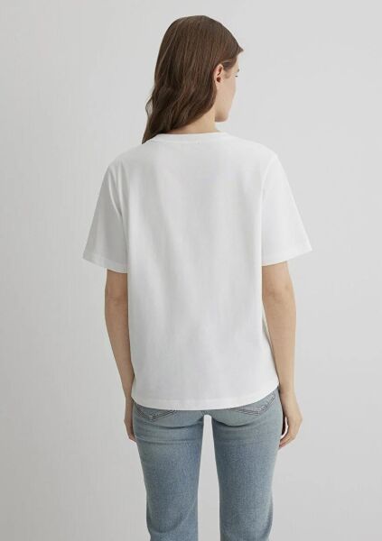 MAVİ BASKILI KADIN LOGO T-SHIRT