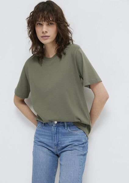 MAVİ YUVARLAK YAKA KADIN BASIC, SEMI BASIC