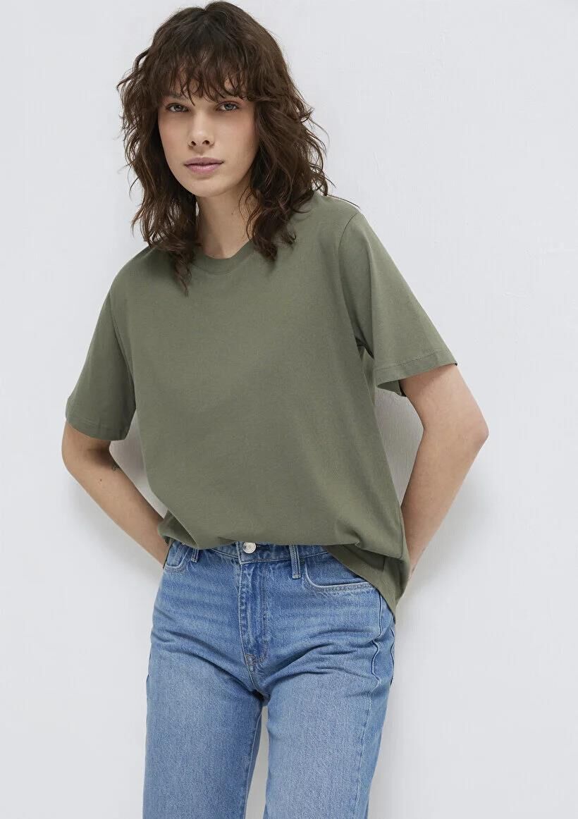 MAVİ YUVARLAK YAKA KADIN BASIC, SEMI BASIC