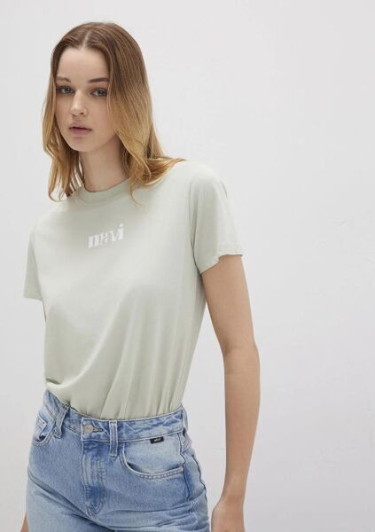 MAVİ LOGO TIŞORT KADIN LOGO T-SHIRT