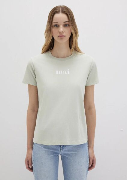 MAVİ LOGO TIŞORT KADIN LOGO T-SHIRT