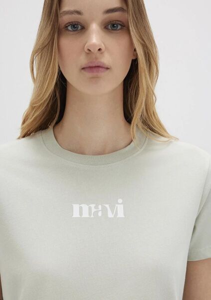 MAVİ LOGO TIŞORT KADIN LOGO T-SHIRT