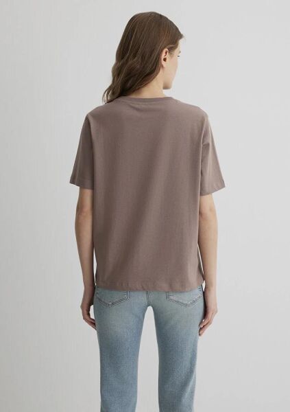 MAVİ BASKILI TİŞÖRT KADIN LOGO T-SHIRT