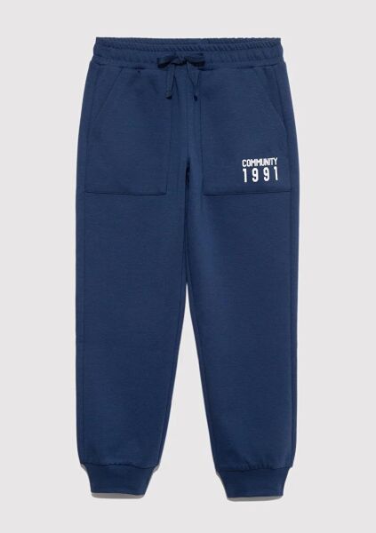 MAVİ COMMUNITY 1991 BASKILI ÖRME PANTOLON ERKEK ÇOCUK EŞOFMAN ALTI