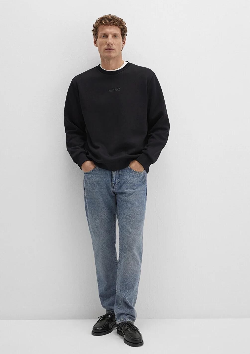 MAVİ JEANS BİSİKLET YAKA ERKEK SWEATSHIRT