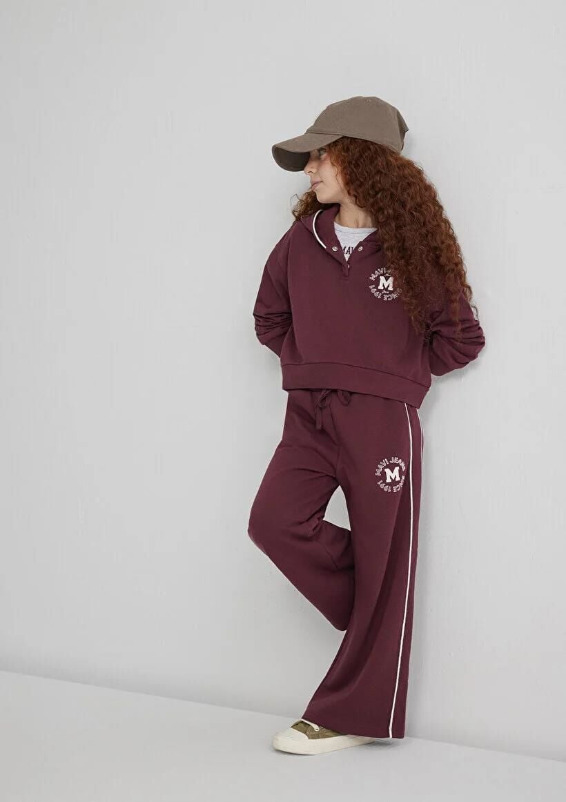 MAVİ M JEANS BASKILI ÖRME PANTOLON KIZ ÇOCUK EŞOFMAN ALTI