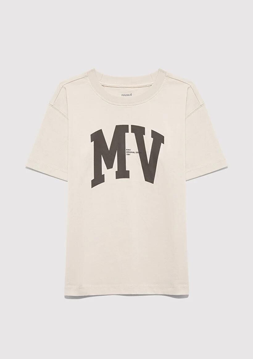 MAVİ MV LOGO BASKILI TİŞÖRT ERKEK ÇOCUK MODELLİ PENYE