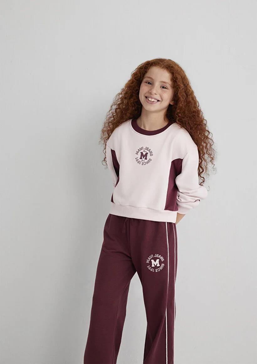 MAVİ M MAVİ JEANS BASKILI SWEATSHIRT KIZ ÇOCUKS 0 YAKA SWEATSHIRT