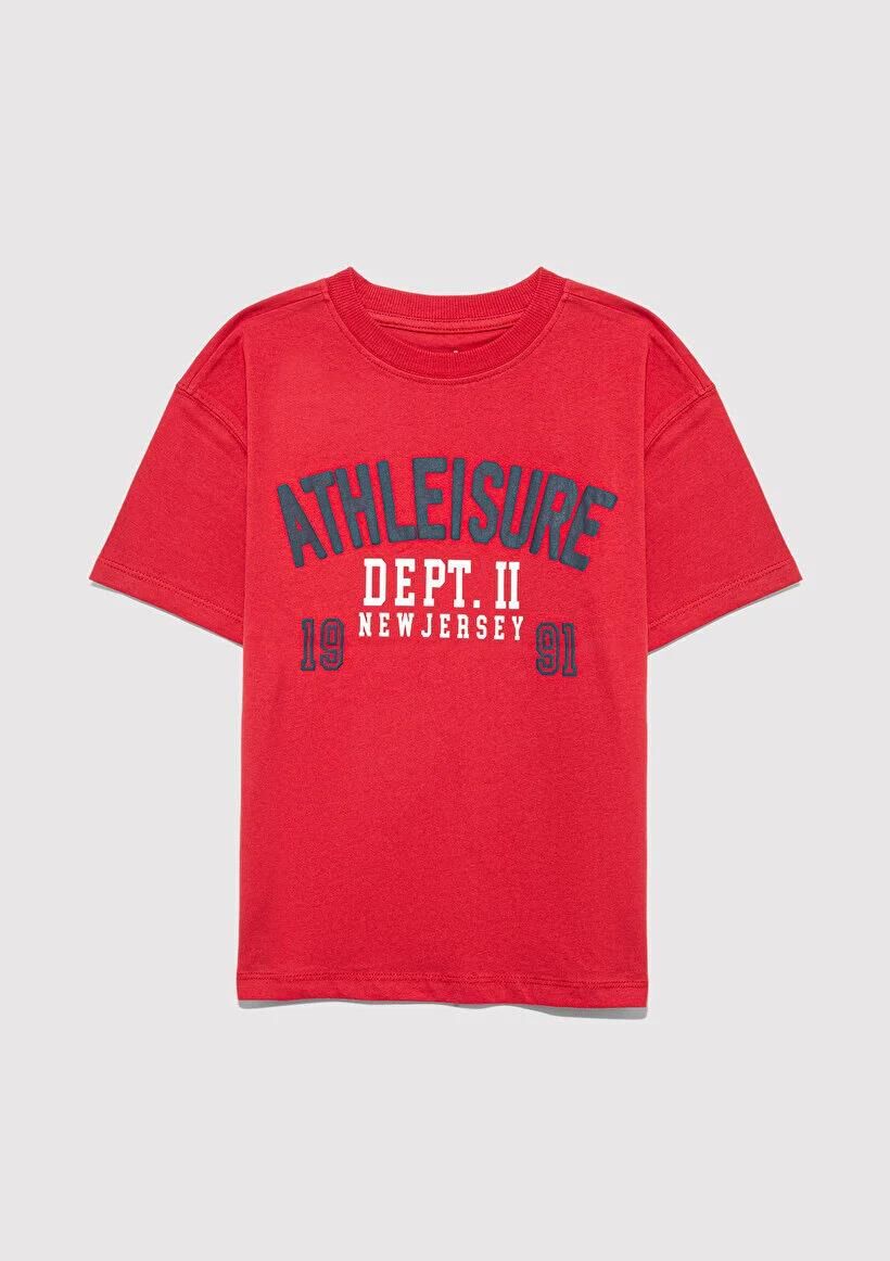 MAVİ ATHLEISURE BASKILI TİŞÖRT ERKEK ÇOCUK MODELLİ PENYE