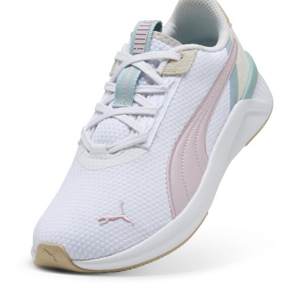 PUMA SOFTRİDE HARLİ WNS PUMA WHİTE-ALPİNE SNOW-ROSE MAUVE KADIN PERFORMANS AYAKKABI
