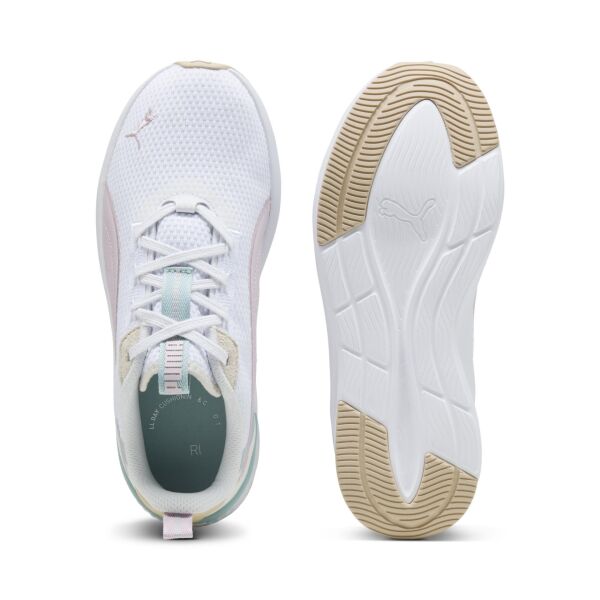 PUMA SOFTRİDE HARLİ WNS PUMA WHİTE-ALPİNE SNOW-ROSE MAUVE KADIN PERFORMANS AYAKKABI
