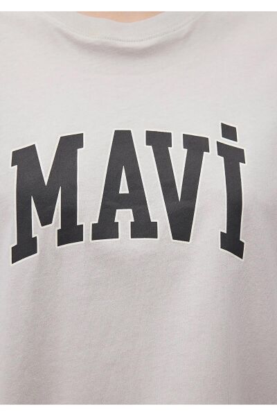 MAVİ MAVİ BASKILI TİŞÖRT KADIN LOGO T-SHIRT