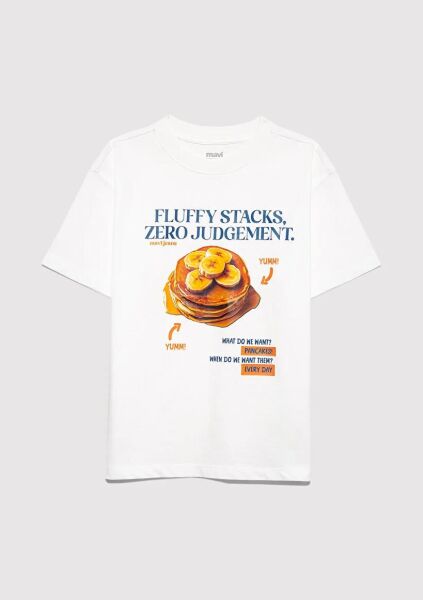 MAVİ FLUFFY STACKS BASKILI TİŞÖRT ERKEK ÇOCUK MODELLİ PENYE