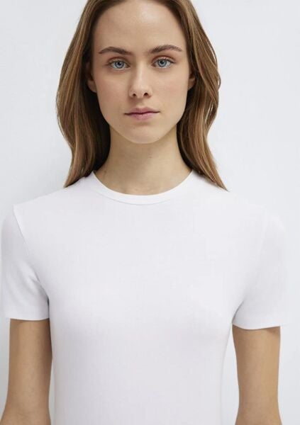 MAVİ YUVARLAK YAKA KADIN BASIC TİŞÖRT