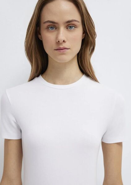 MAVİ YUVARLAK YAKA KADIN BASIC TİŞÖRT