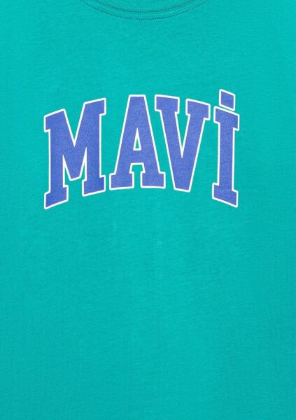 MAVİ MAVİ LOGO BASKILI TİŞÖRT ERKEK LOGO T-SHIRT