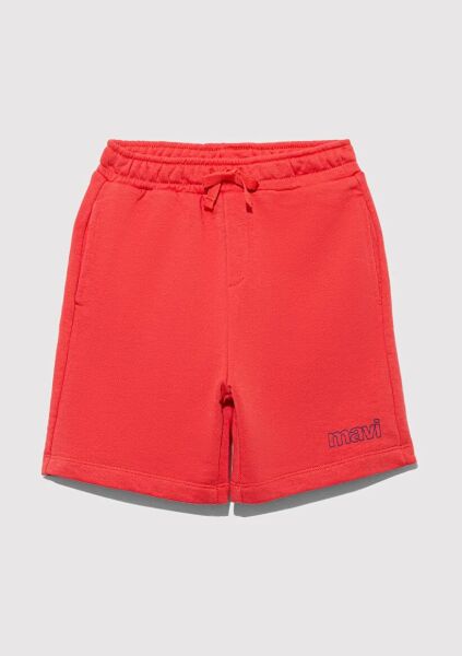 MAVİ BASKILI ERKEK ÇOCUK ÖRME ŞORT