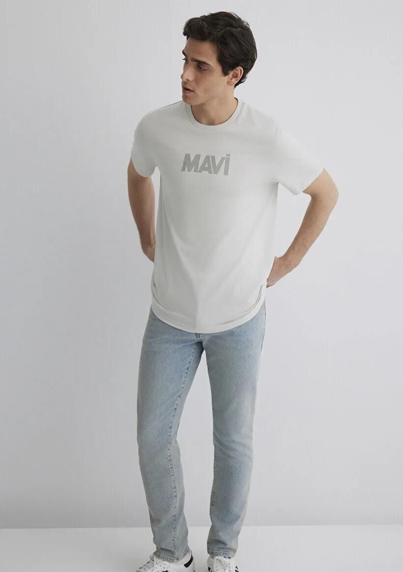 MAVİ BASKILI TİŞÖRT