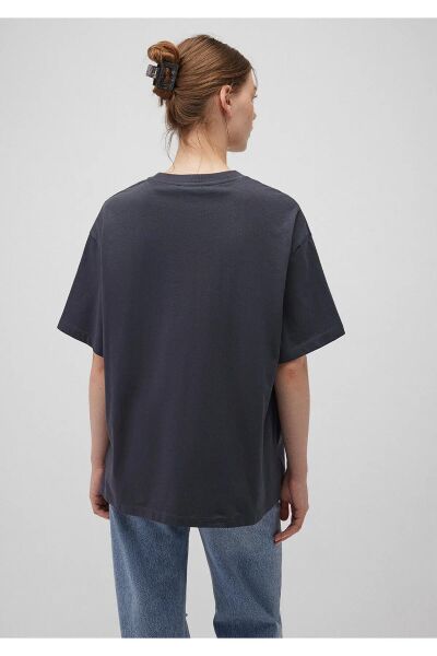 MAVİ BASKILI KADIN LOGO T-SHIRT