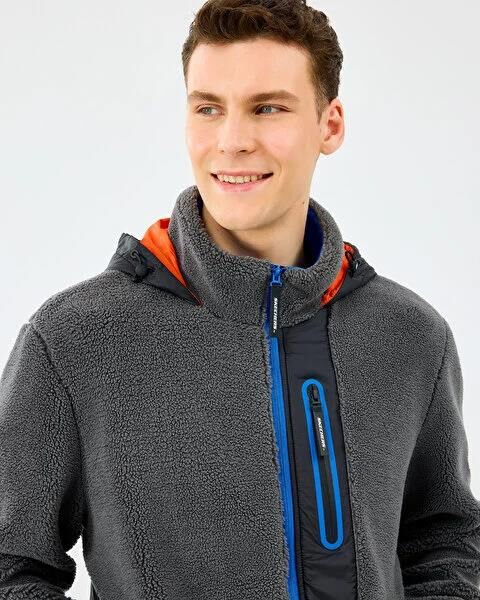 SKECHERS M OUTDOOR FLEECE FULL ZIP SHERPA ERKEK SWEATSHIRT