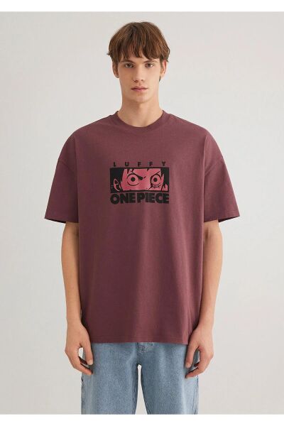 MAVİ LUFFY TİŞÖRT ERKEK PROJE, LİSANS T-SHIRT