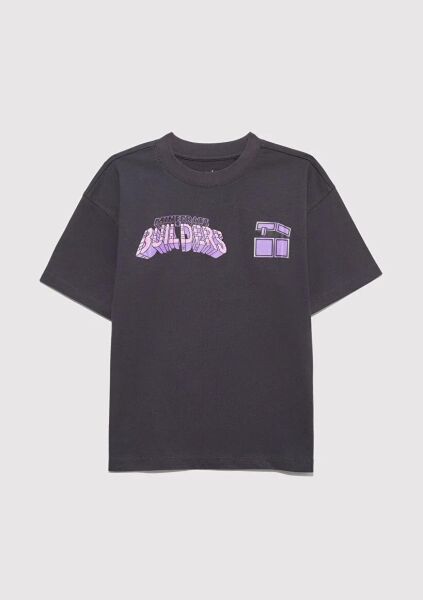 MAVİ MINECRAFT BASKILI TİŞÖRT ERKEK ÇOCUK PROJE, LİSANS T-SHIRT