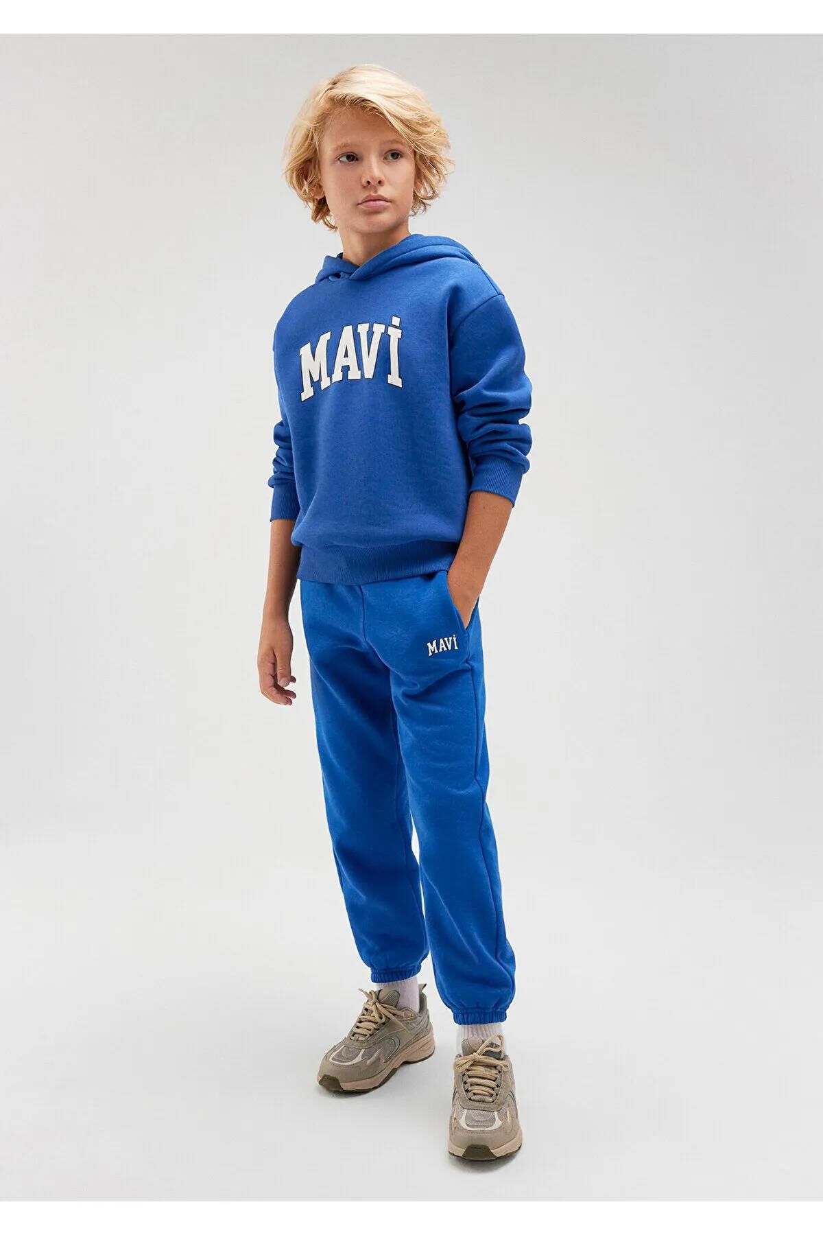 MAVİ LOGO BASKILI ERKEK ÇOCUK EŞOFMAN ALTI