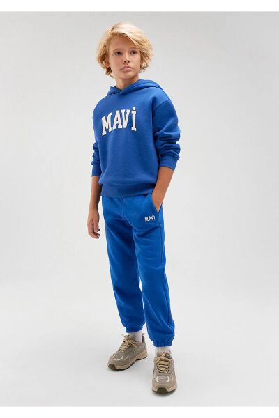 MAVİ LOGO BASKILI EŞOFMAN ALTI ERKEK ÇOCUK EŞOFMAN ALTI