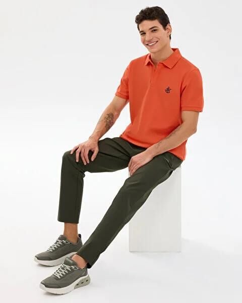SKECHERS M LOGO PRİNTED POLO ERKEK T-SHIRT