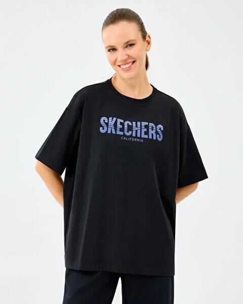 SKECHERS W HEAVY FABRIC T-SHIRT KADIN T-SHIRT