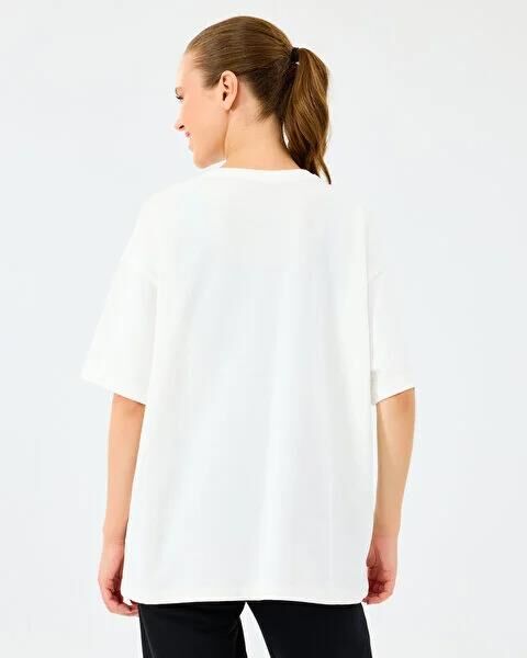 SKECHERS W HEAVY FABRIC T-SHIRT KADIN T-SHIRT