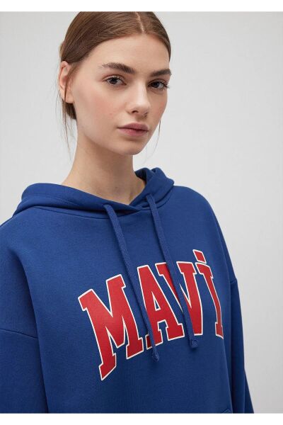 MAVİ SWEATSHIRT KADIN HOODIE