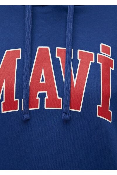 MAVİ SWEATSHIRT KADIN HOODIE
