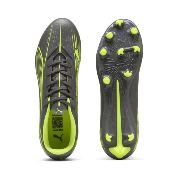 PUMA ULTRA 5 PLAY FG/AG MATTE AGED SİLVER-YELLOW ALERT- AGED SİLVER ERKEK KRAMPON