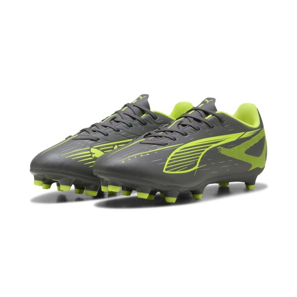 PUMA ULTRA 5 PLAY FG/AG MATTE AGED SİLVER-YELLOW ALERT-PUMA AGED SİLVER ERKEK KRAMPON