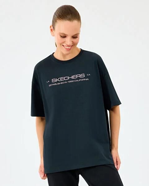 SKECHERS W HEAVY FABRIC T-SHIRT KADIN T-SHIRT