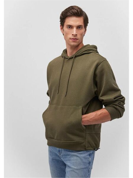 MAVİ KAPÜŞONLU SWEATSHIRT ERKEK SWEATSHIRT