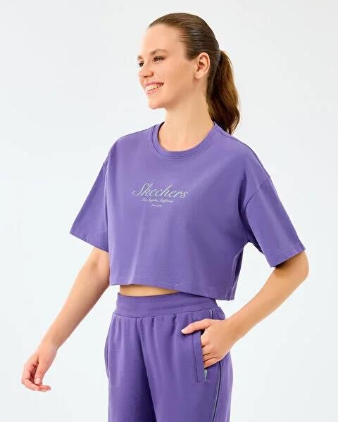 SKECHERS W HEAVY FABRIC T-SHIRT KADIN T-SHIRT