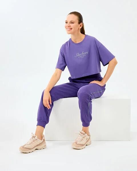 SKECHERS W HEAVY FABRIC T-SHIRT KADIN T-SHIRT