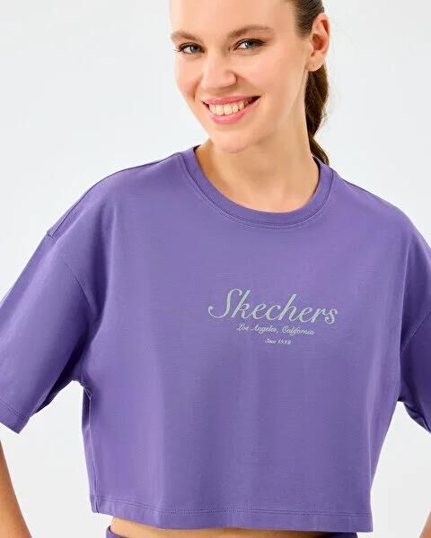 SKECHERS W HEAVY FABRIC T-SHIRT KADIN T-SHIRT