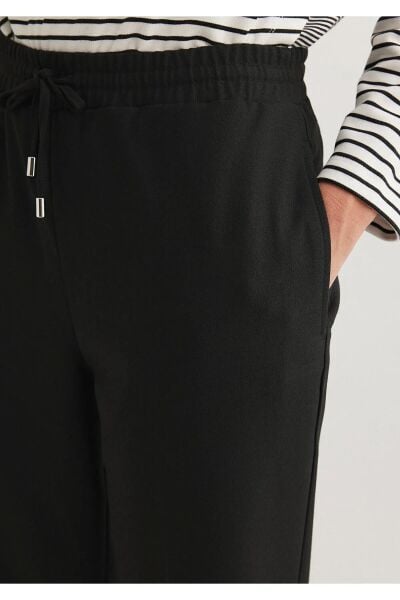 MAVİ KADIN DOKUMA PANTOLON