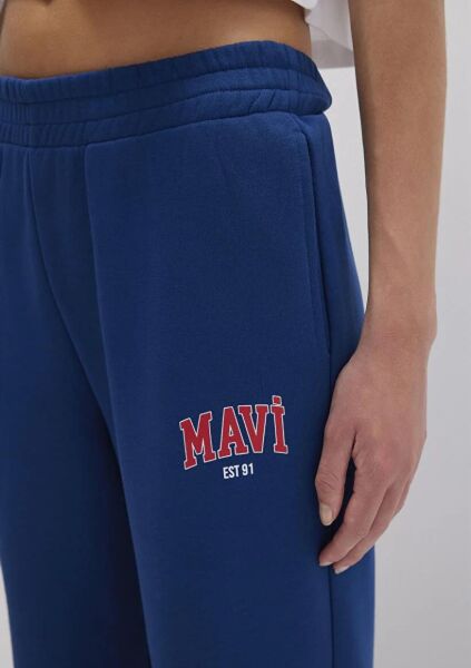 MAVİ ÖRME PANTOLON KADIN EŞOFMAN ALTI