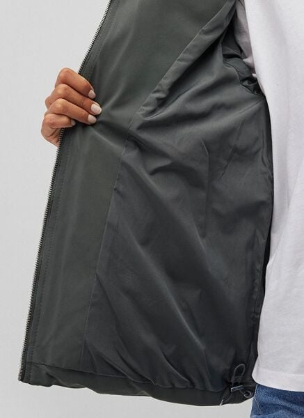 MAVİ KADIN KAPÜŞONLU MONT