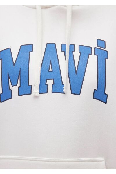 MAVİ KADIN KAPÜŞONLU SWEATSHIRT