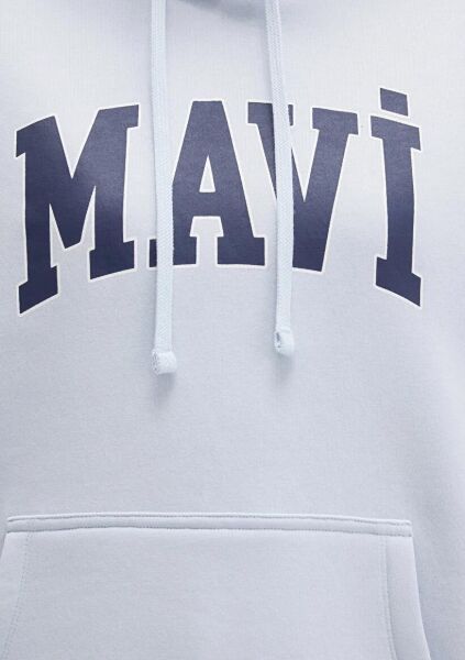 MAVİ LOGO KAPÜŞONLU SWEATSHIRT KADIN LOGO T-SHIRT