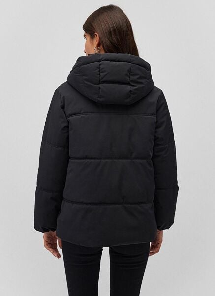 MAVİ KADIN KAPÜŞONLU MONT