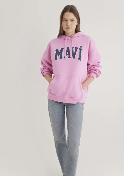MAVİ SWEATSHIRT KADIN HOODIE