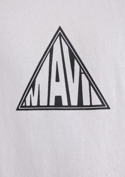 MAVİ MAVİ BASKILI TİŞÖRT ERKEK LOGO T-SHIRT