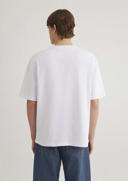 MAVİ BASKILI ERKEK LOGO T-SHIRT